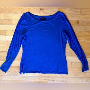 White House Black Market women’s long sleeve pullover tunic stretch blue size XL